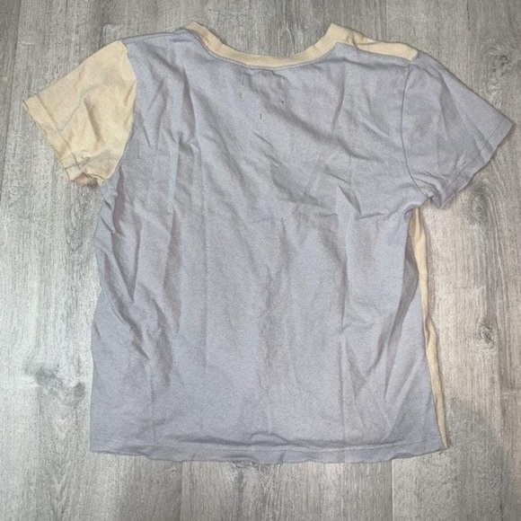 Urban Outfitters Colorblock Shirt Blue and Beige - Picture 2 of 3